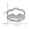 14K White Gold 1/5 carat Diamond Complete Ring Guard