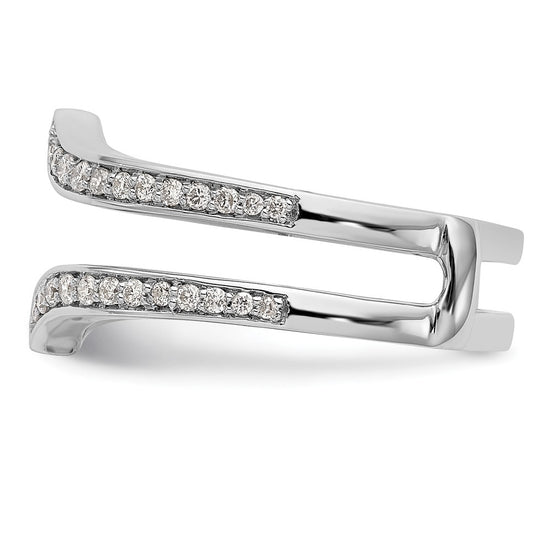 14K White Gold Lab Grown VS/SI+ G+ Dia Ring Guard