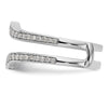 14K White Gold Lab Grown VS/SI+ G+ Dia Ring Guard