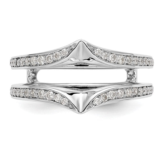 14K White Gold Lab Grown VS/SI+ G+ Dia Ring Guard