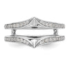14K White Gold Lab Grown VS/SI+ G+ Dia Ring Guard
