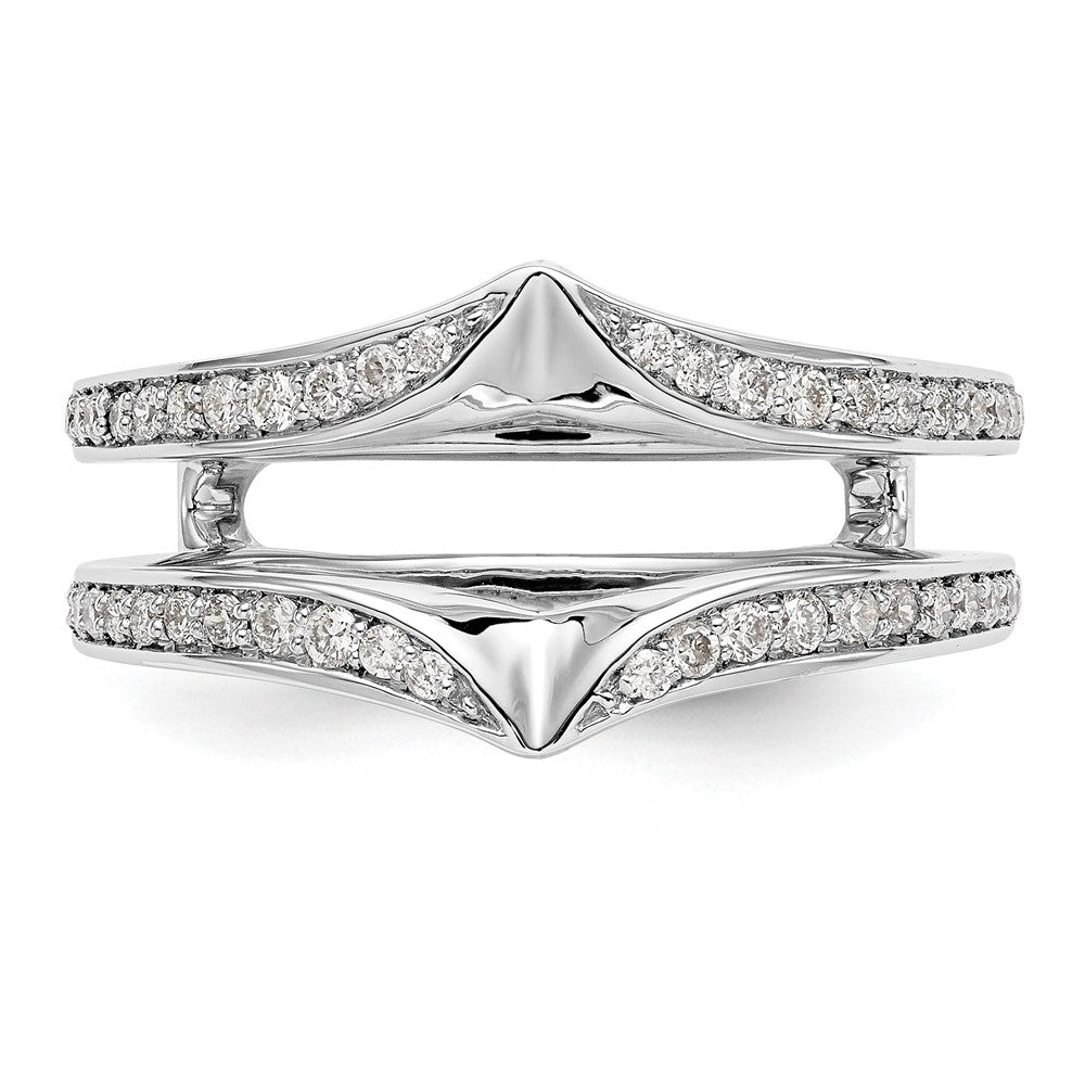 14K White Gold Lab Grown VS/SI+ G+ Dia Ring Guard