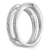 14K White Gold Lab Grown VS/SI+ G+ Dia Ring Guard