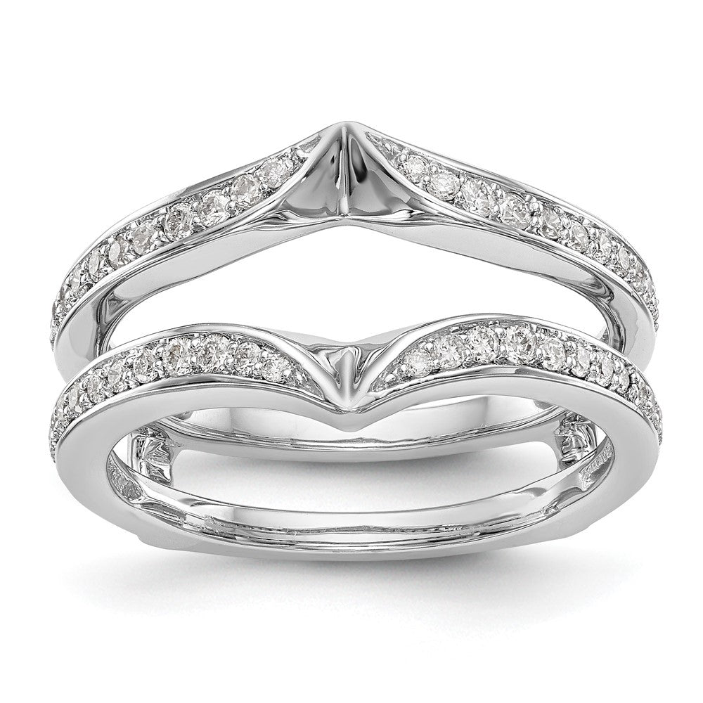 14K White Gold Lab Grown VS/SI+ G+ Dia Ring Guard