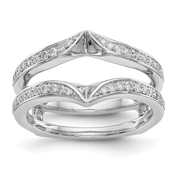 14K White Gold Lab Grown VS/SI+ G+ Dia Ring Guard