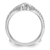 14K White Gold 1/3 carat Diamond Complete Ring Guard