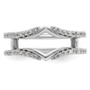 14K White Gold 1/3 carat Diamond Complete Ring Guard