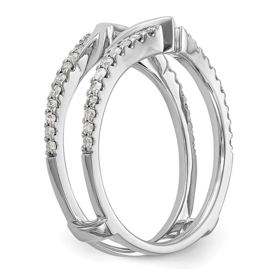 14K White Gold 1/3 carat Diamond Complete Ring Guard