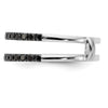 14K White Gold 1/2 carat Black Diamond Complete Ring Guard