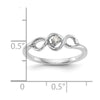 First Promise 14k White Gold 1/20 carat Round Diamond Complete Promise/Engagement Ring