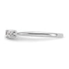 First Promise 14k White Gold 3-Stone 1/4 carat Round Diamond Complete Promise/Engagement Ring