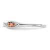 First Promise 14k White and Rose Gold Filigree 1/20 carat Round Diamond Complete Promise/Engagement Ring