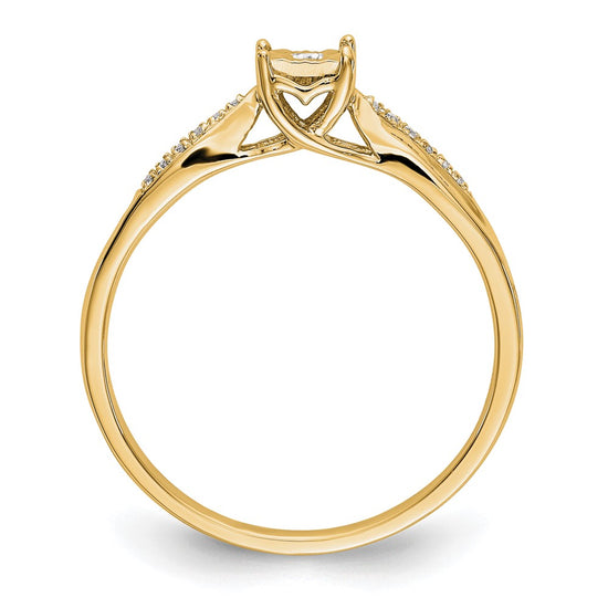 10K Complete Diamond Engagement Ring