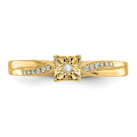 10K Complete Diamond Engagement Ring