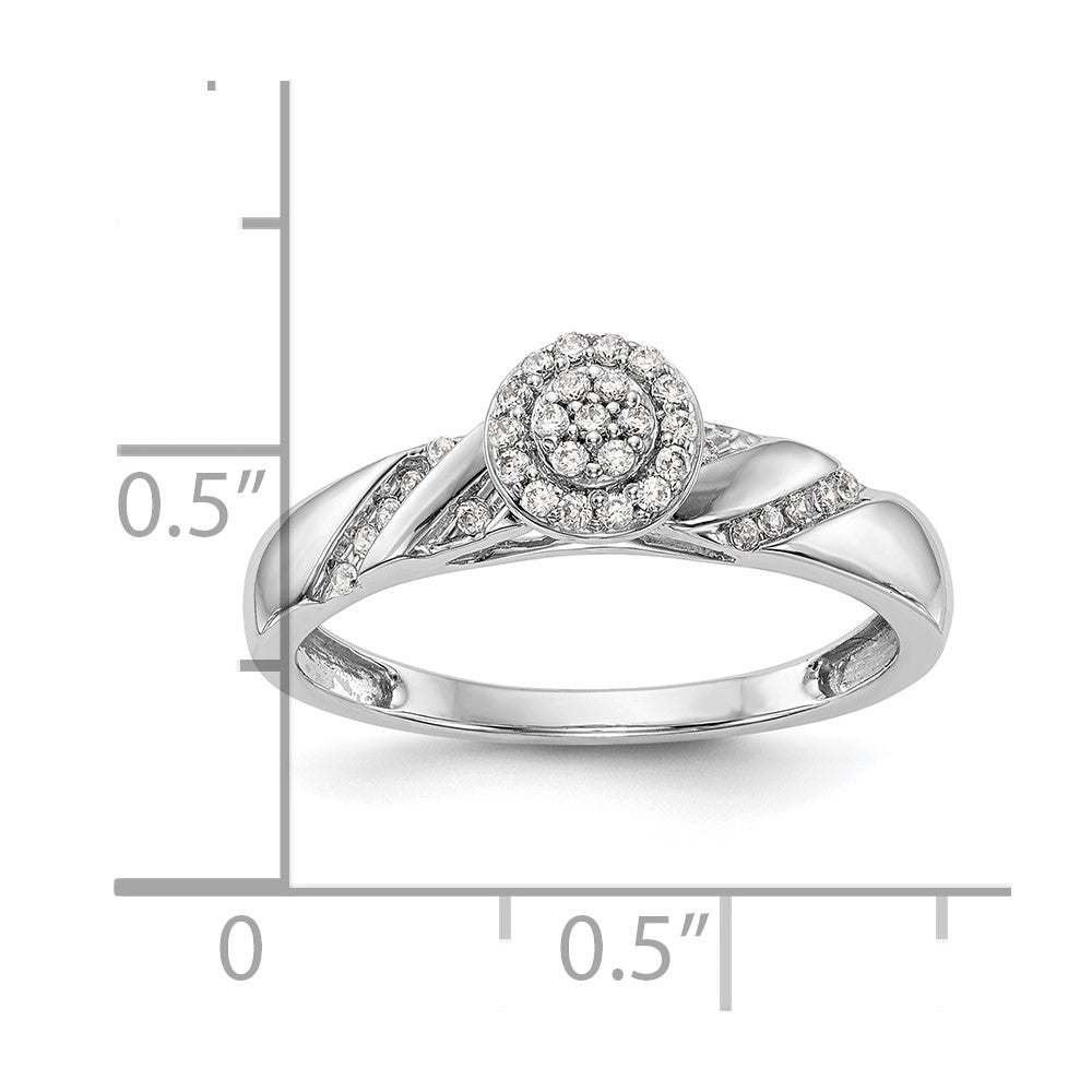Diamond Trio Cluster Engagement Rings