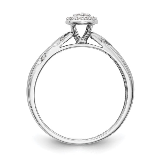 Diamond Trio Cluster Engagement Rings