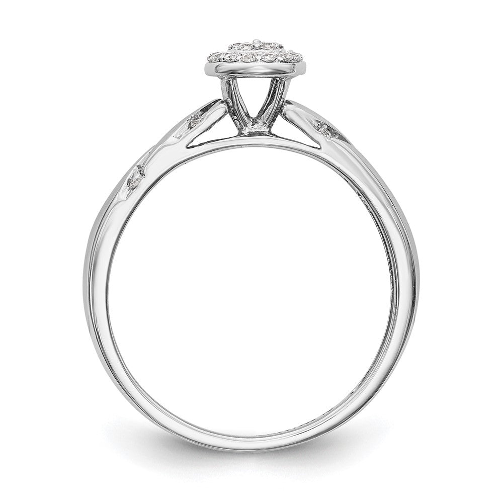 Diamond Trio Cluster Engagement Rings