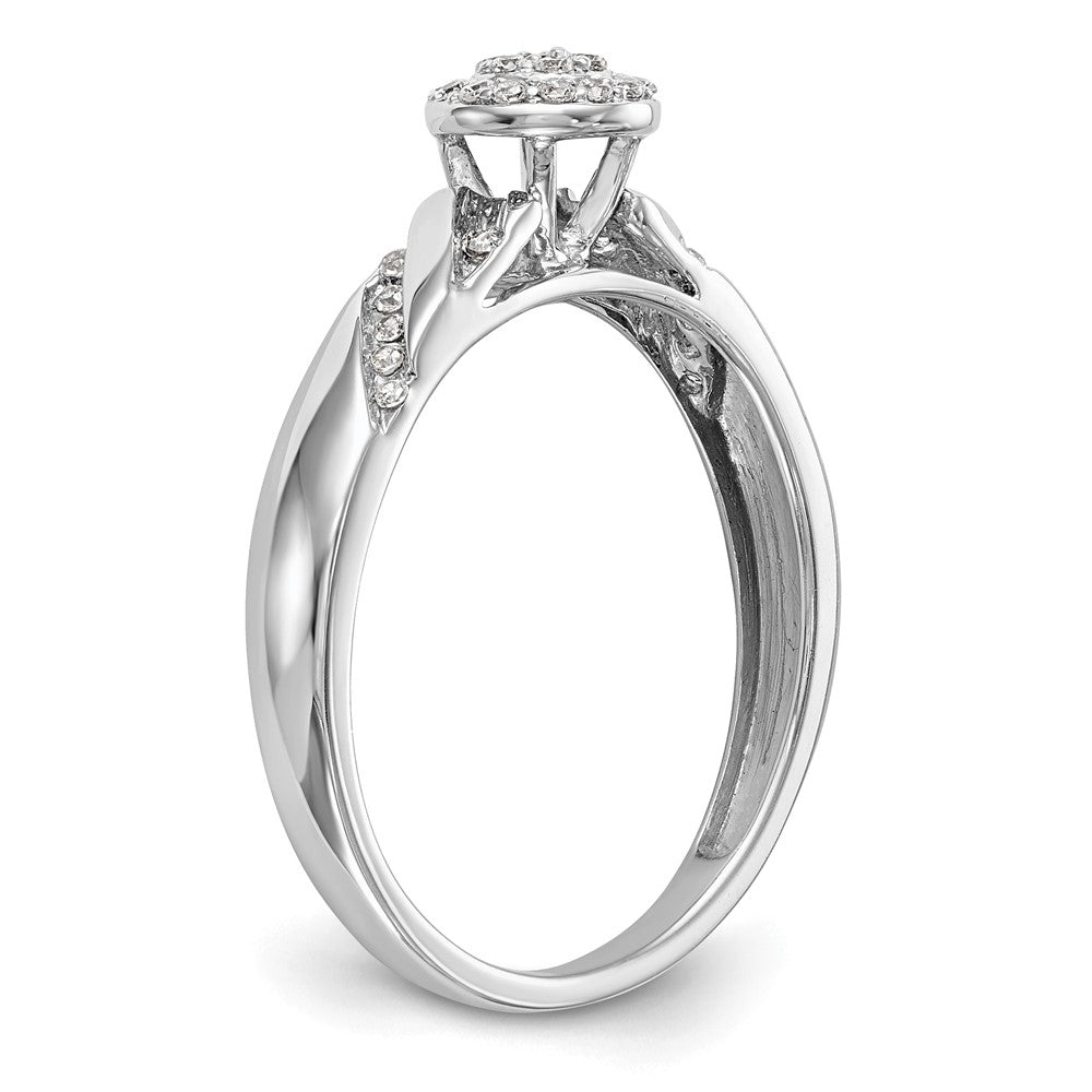 Diamond Trio Cluster Engagement Rings