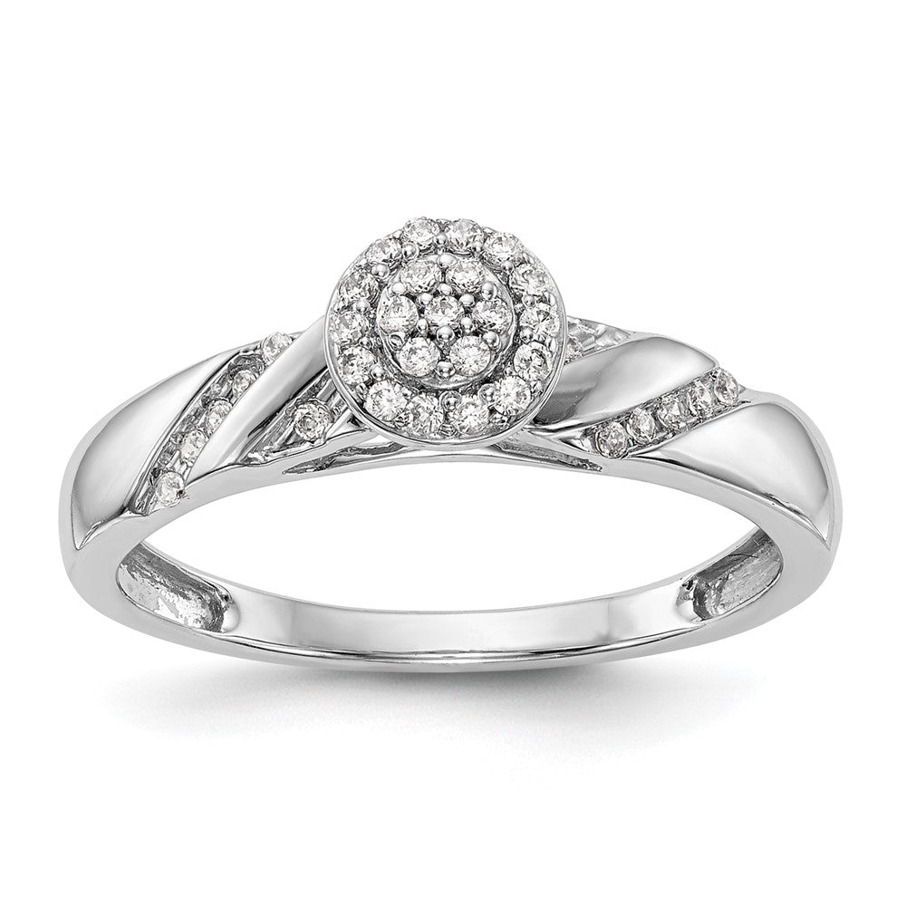 Diamond Trio Cluster Engagement Rings