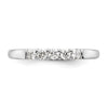 14K White Gold 5-Stone Shared Prong (Holds 5-2.5mm Round) Diamond Band Mounting