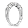 14K White Gold 5-Stone Shared Prong (Holds 5-2.9mm Round) Diamond Band Mounting