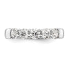 14K White Gold 5-Stone Shared Prong (Holds 5-4.1mm Round) Diamond Band Mounting