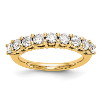 14K Yellow Gold 9-Stone Diamond Band Mtg Only