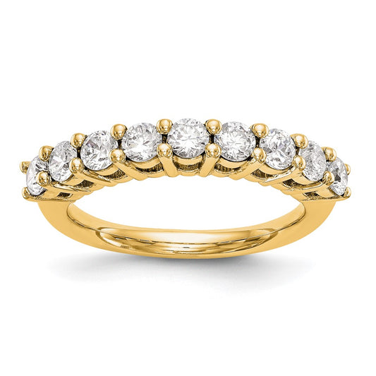 14K Yellow Gold 9-Stone Diamond Band Mtg Only