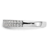 14k White Gold 3/8 carat Lab Grown Diamond VS/SI+ G+ Complete Double Row Band