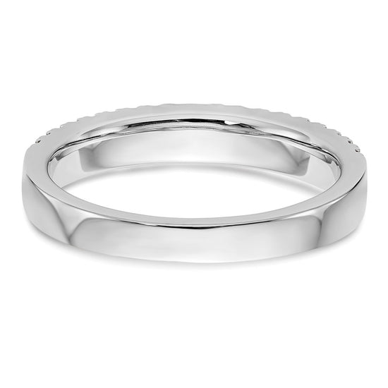 14k White Gold 3/8 carat Lab Grown Diamond VS/SI+ G+ Complete Double Row Band