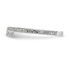 14k White Gold 1/8 carat Diamond Contoured Complete Wedding Band