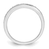 14K White Gold Micro Pave 1/5 carat Complete Diamond Band