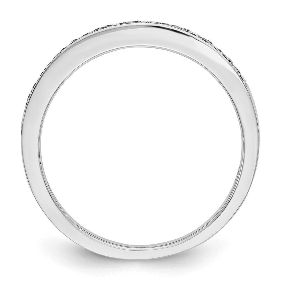 14K White Gold Micro Pave 1/5 carat Complete Diamond Band