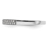14K White Gold Micro Pave 1/5 carat Complete Diamond Band