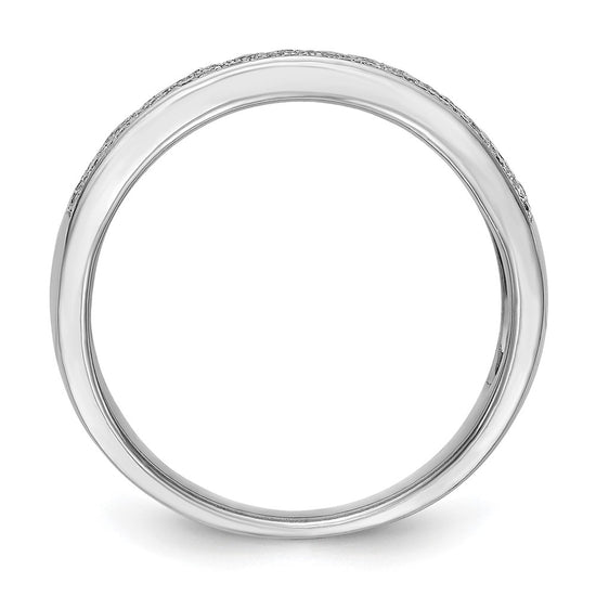 14K White Gold Micro Pave 1 carat Complete Diamond Band