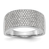 14K White Gold Micro Pave 1 carat Complete Diamond Band