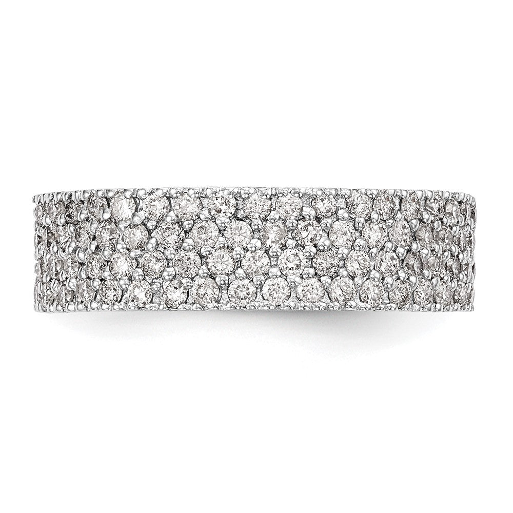 14K White Gold Micro Pave Diamond Band 'C' quality