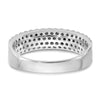 14K White Gold Micro Pave Diamond Band 'C' quality