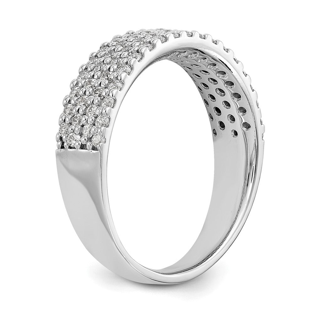 14K White Gold Micro Pave Diamond Band 'C' quality