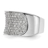 14K White Gold Micro Pave 1 carat Complete Diamond Band