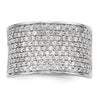 14K White Gold Micro Pave 1 carat Complete Diamond Band