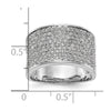 14K White Gold Micro Pave 1 carat Complete Diamond Band