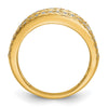 14k 1 1/2 carat Lab Grown Diamond VS/SI+ G+ Complete Fashion Band