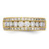 14k 1 1/2 carat Lab Grown Diamond VS/SI+ G+ Complete Fashion Band