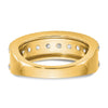 14k 1 1/2 carat Lab Grown Diamond VS/SI+ G+ Complete Fashion Band