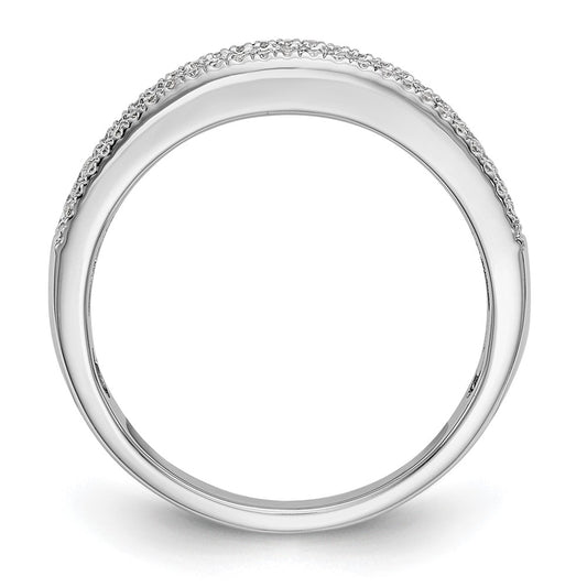 14K White Gold 1/2 carat Complete Diamond Band