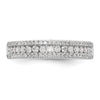 14K White Gold 1/2 carat Complete Diamond Band
