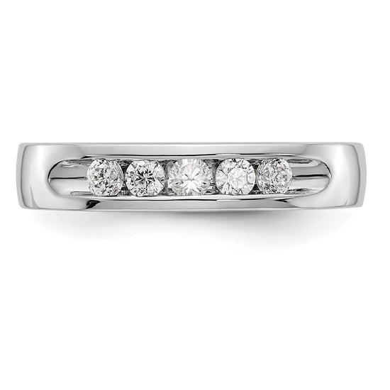 5-Stone Diamond Channel Bands