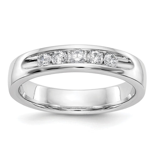 5-Stone Diamond Channel Bands