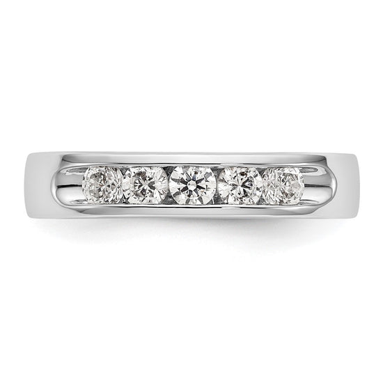5-Stone Diamond Channel Bands
